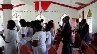 Church Service At Bukama Village Yasawa Islands Fiji [upl. by Ecissej374]