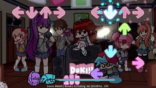 Friday Night Funkin Doki Doki Takeover Plus  Crucify Yuri Mix [upl. by Nnairahs283]