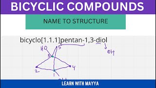 How to Draw the Structure of Bicyclic Compounds from Their Names  Learn With Mayya [upl. by Kyriako212]