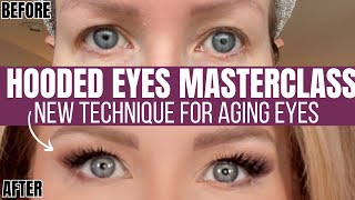 MASTERCLASS FOR HOODED AGING EYES  Game Changing NEW Technique [upl. by Nertie614]