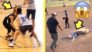 BLACK EYE at BASKETBALL GAME and BROKEN ANKLES at SOFTBALL GAME 🏀🥎 [upl. by Vale331]