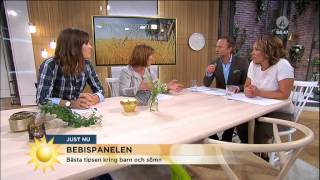 Bebispanelen Så får du ditt barn att sova  Nyhetsmorgon TV4 [upl. by Ymer]