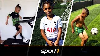 LaufbandMessi TottenhamWunderkind geht im Netz viral  SPORT1 [upl. by Atikehs443]