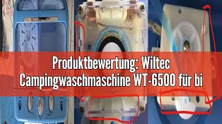 Produktbewertung Wiltec Campingwaschmaschine WT6500 für bis zu 35 kg für Normalwäsche und Feinwäs [upl. by Oly683]