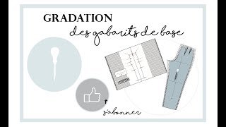 Gradation de patron avec les règles à grader Toolfully [upl. by Oirad]