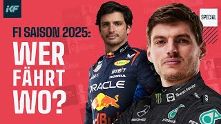 F1 Saison 2025 Wer fährt wo sillyseason f1 [upl. by Avert357]