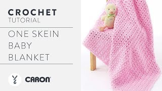 Crochet A Baby Blanket With One Skein Of Yarn [upl. by Enad]