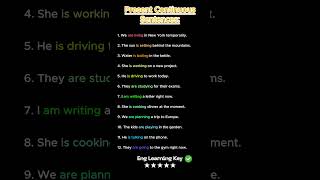 Learn To Make Present Continuous Sentences vocabulary english englishtense [upl. by Corwun972]