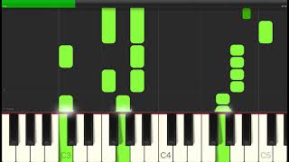 There Was a Crooked Man Piano Tutorial  Karaoke Easy [upl. by Lorri496]