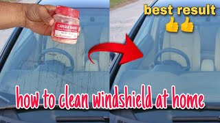 How to remove scratches from car front glass  windshield । cerium oxide glass polishing  cleaning [upl. by Anais912]