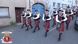 Drumquin Pipe Band  Sinclair Memorial Pipe Band Parade 2024 [upl. by Eugenius]