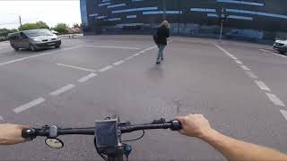 Riding with shunt mod on 35A 52v 1500w ebike [upl. by Ybreh]