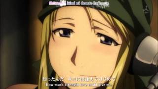 Fullmetal Alchemist Brotherhood  Tsunaida Te  LilB TV Size  Lyrics [upl. by Rambow412]