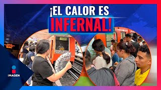 El calor es insoportable en el Metro de la CDMX  Noticias con Francisco Zea [upl. by Etnwahs404]