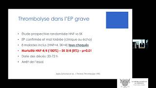 Indications de la thrombolyse dans l’embolie pulmonaire en 2022 [upl. by Sokin106]