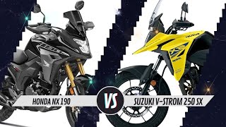 Suzuki VStrom 250 Sx Vs Honda Nx 190🤔se pueden COMPARAR🤯 [upl. by Ettenahc]