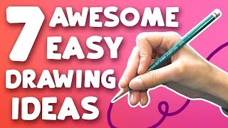 7 THINGS TO DRAW WHEN YOURE BORED  How to Fill Your Sketchbook [upl. by Chrissy]