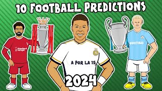 ⚽️10 FOOTBALL PREDICTIONS FOR 2024⚽️ [upl. by Damalas]