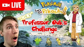 Shiny Living Dex Professor Oaks Challenge  Pokémon Lets Go Pikachu 823 Gym 1 [upl. by Mallon223]