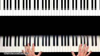 Klavier lernen  Pirates of the Caribbean  Piano Tutorial  Teil 13 [upl. by Anitsirhc]