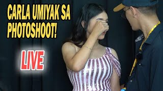 CARLA UMIYAK SA PHOTOSHOOT NATULOY KAYA LIVE UPDATE [upl. by Kallista]