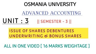 ADVANCED ACCOUNTING  UNIT  3  THEORY FULL EXPLAINATION VIDEO  SEM  3  shivanipallela [upl. by Columbus]