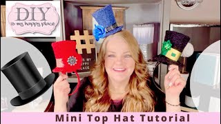 Adorable DIY Top Hat Craft Tutorial  Dollar Tree Craft 🎩 Easy amp Fun 👒 [upl. by Ahron]