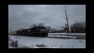 Norfolk Southern 4784 Horn Salute with Wave Foristell Missouri [upl. by Blackwell]