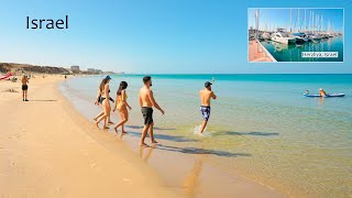 ISRAEL The Coastal Charm of HERZLIYA in the Early Morning HERZLIYA PITUACH ➡ BEACHES ➡ MARINA [upl. by Noivert]