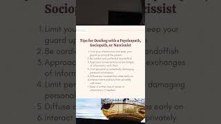 Tips for dealing with a Psychopath Sociopath or Narcissist [upl. by Eula545]