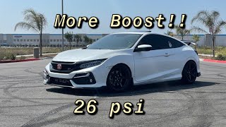 Turning Up the Boost in My Honda Civic Si  Phearable 15 RACE Tune [upl. by Adnamor]