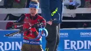 Biathlon World Cup 3 20152016  Mens 125km Pursuit race [upl. by Nosrej537]