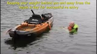 Using the Kayak Rescue Ladder to re enter your kayak An in water tutorial [upl. by Ihskaneem181]