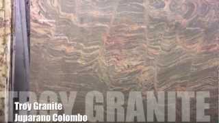 Juparano Colombo Granite Countertop by Troy Granite [upl. by Ilojne]