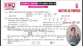 IMO Class 5 Maths Olympiad Sample Paper Ques no 2635  Maths Olympiad Mock Test for Class 5 [upl. by Halac784]