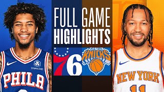 76ERS at KNICKS  FULL GAME HIGHLIGHTS  March 10 2024 [upl. by Esilehs666]