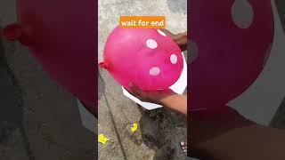 Intense Giant balloon popping 🎈shorts [upl. by Cresida]