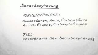 Decarboxylierung  Chemie  Organische Chemie [upl. by Octavian]