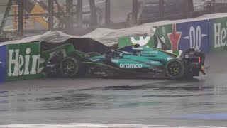 Fernando Alonso big crash Brazil [upl. by Davina]