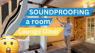 Soundproofing a room Lounge Diner [upl. by Atteiluj666]