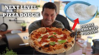 HOW TO MAKE NEXT LEVEL PIZZA DOUGH  DOUBLE FERMENTED  POOLISH [upl. by Dodson944]