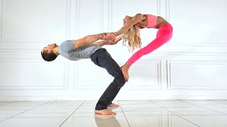 Acrobatic Duet Pair Stretching Contortion [upl. by Silvanus]