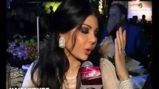 Haifa Wehbe Joins Rotana Akher Al Akhbar Interview [upl. by Aiuqes]