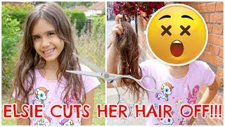 ELSIE CUTS HER HAIR OFF 3 VLOG [upl. by Yendirb]