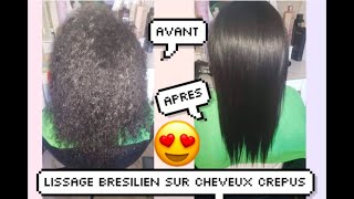 COMMENT FAIRE UN LISSAGE BRESILIEN SUR CHEVEUX AFRO [upl. by Teragramyram169]