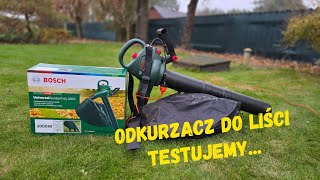 Odkurzacz dmuchawa do liści Bosch Garden Tidy 3000 czy to radzi sobie z liśćmi Sprawdzamy [upl. by Ahsikan]