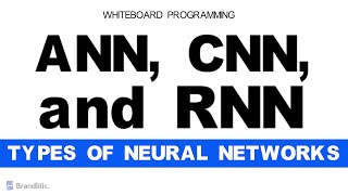 ANN vs CNN vs RNN  Difference Between ANN CNN and RNN  Types of Neural Networks Explained [upl. by Refannej]