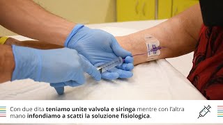 La medicazione del PICC al domicilio passo a passo [upl. by Zipah247]