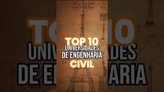 TOP 10 universidades de engenharia civil [upl. by Hgielrak]