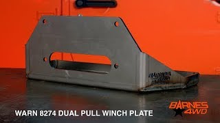 Dual Pull Warn 8274 Winch Plate [upl. by Christal807]